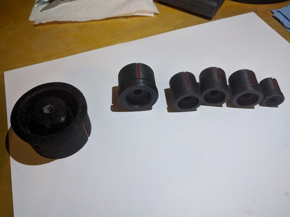 Sansui AU-D9 NEW 3D printed knobs. ABS type plastic. Press right on. Sold 3 sets