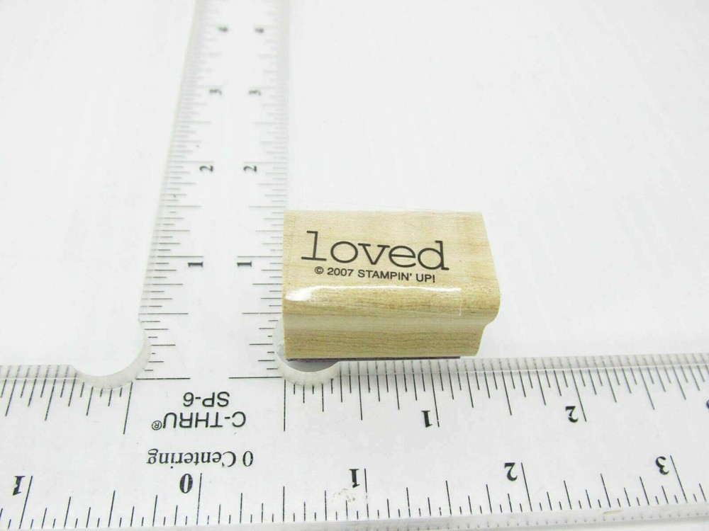 Lower Case Type Loved Rubber Stamp - Stamp Set E06
