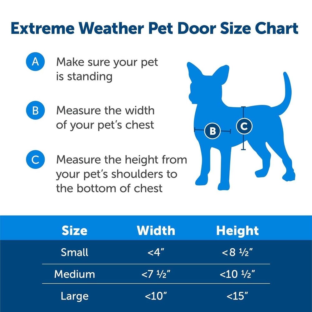 PetSafe - PPA00-10985 Extreme Weather Pet Door - Medium