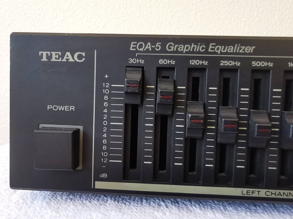 TEAC EQA-5 Stereo 10-Band Graphic Equalizer Tested SEE VIDEO Read Description