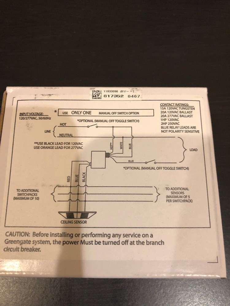 Greengate (Cooper Controls) SP20-MV Switchpack Factory SEALED Date Code