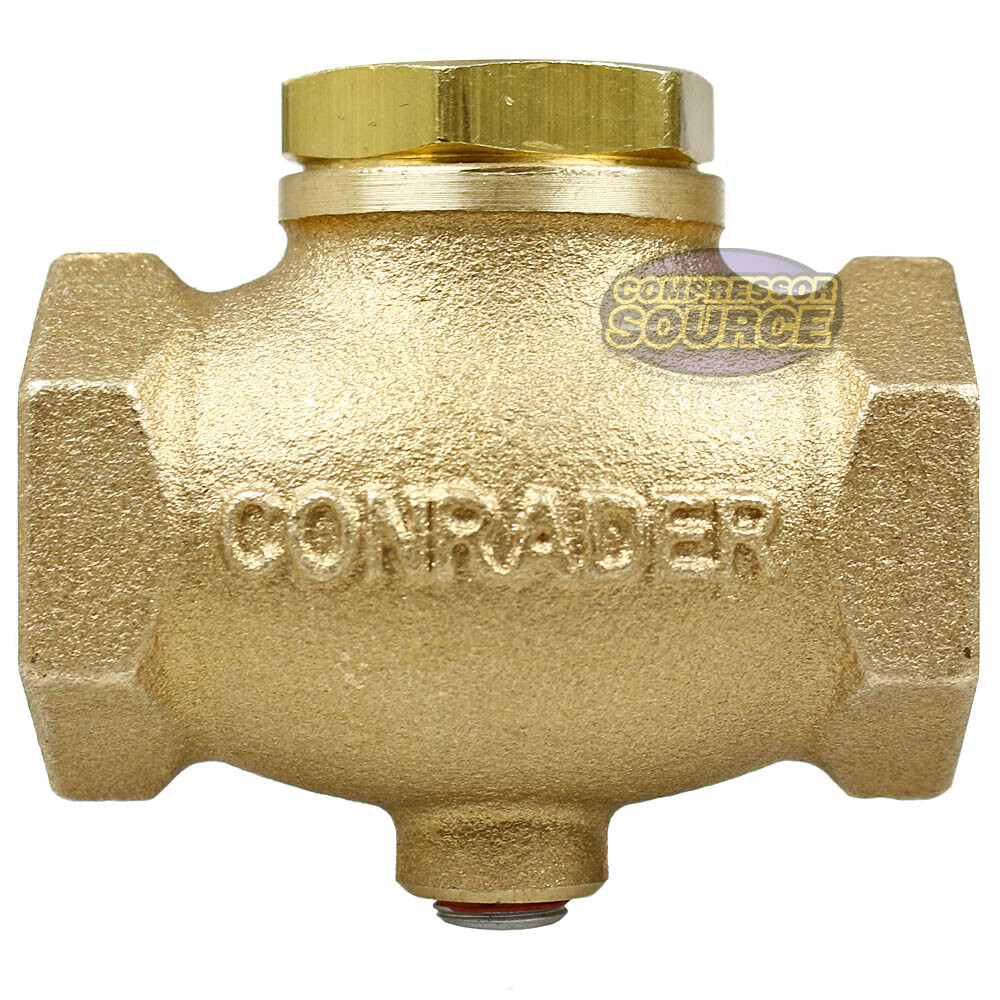 3/4" NPT In Line Horizontal Check Valve Air Compressor Solid Cast Brass WOG GV75