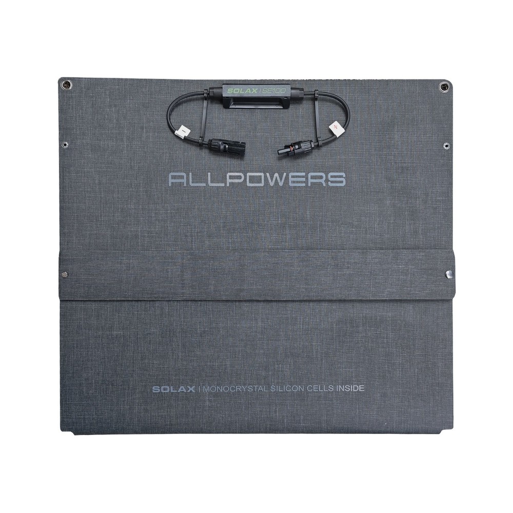 ALLPOWERS SOLAX SE100 Portable Solar Panel 100W ETFE IP68 Foldable Solar Charger