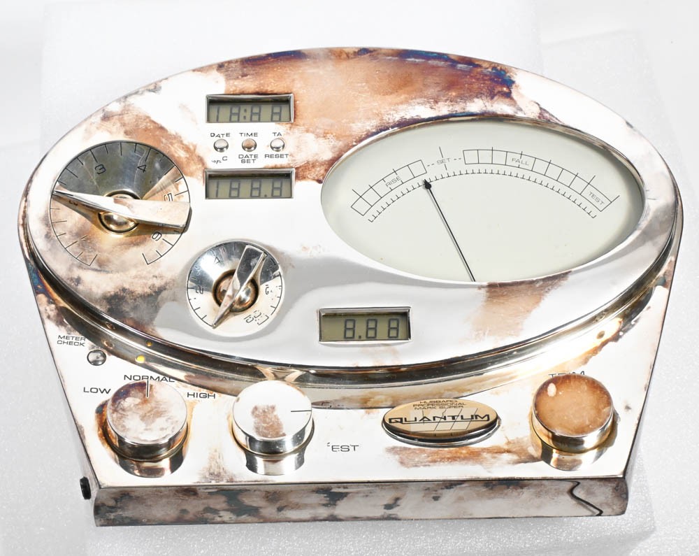 Scientology Mark Super VII Quantum Special Silver E-Meter Hubbard Electrometer