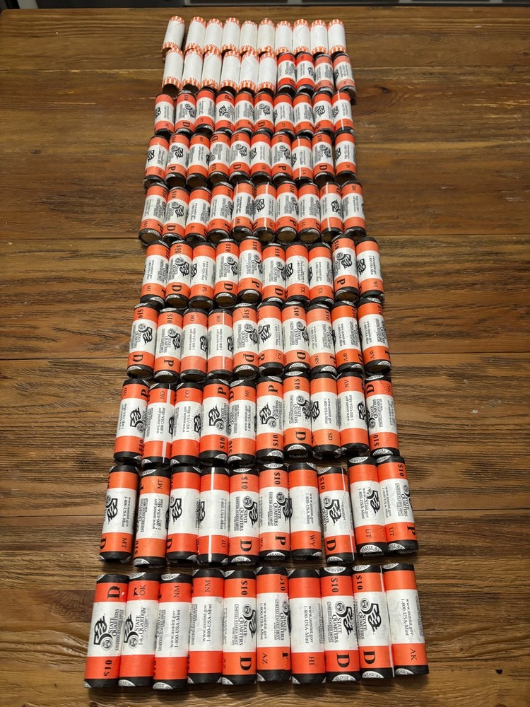 COMPLETE 100 Uncirculated State Quarters Set - D & P Mints, 1999-2008