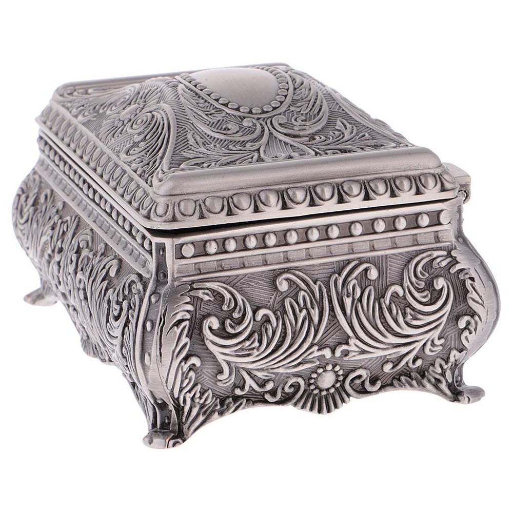 Velvet Interior Jewelry Box Container Rectangle Shape with