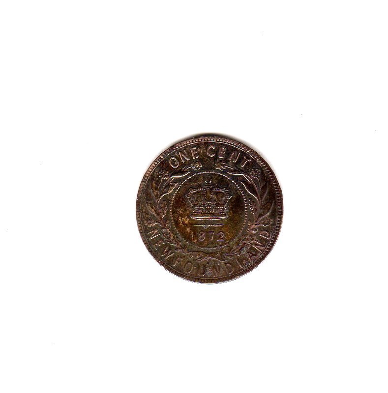 1872 H Newfoundland one cent, large penny