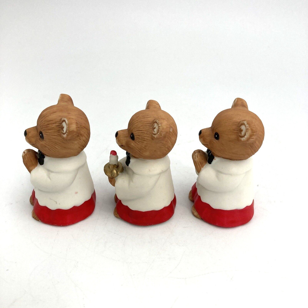 Ceramic Choir Bear Figurines