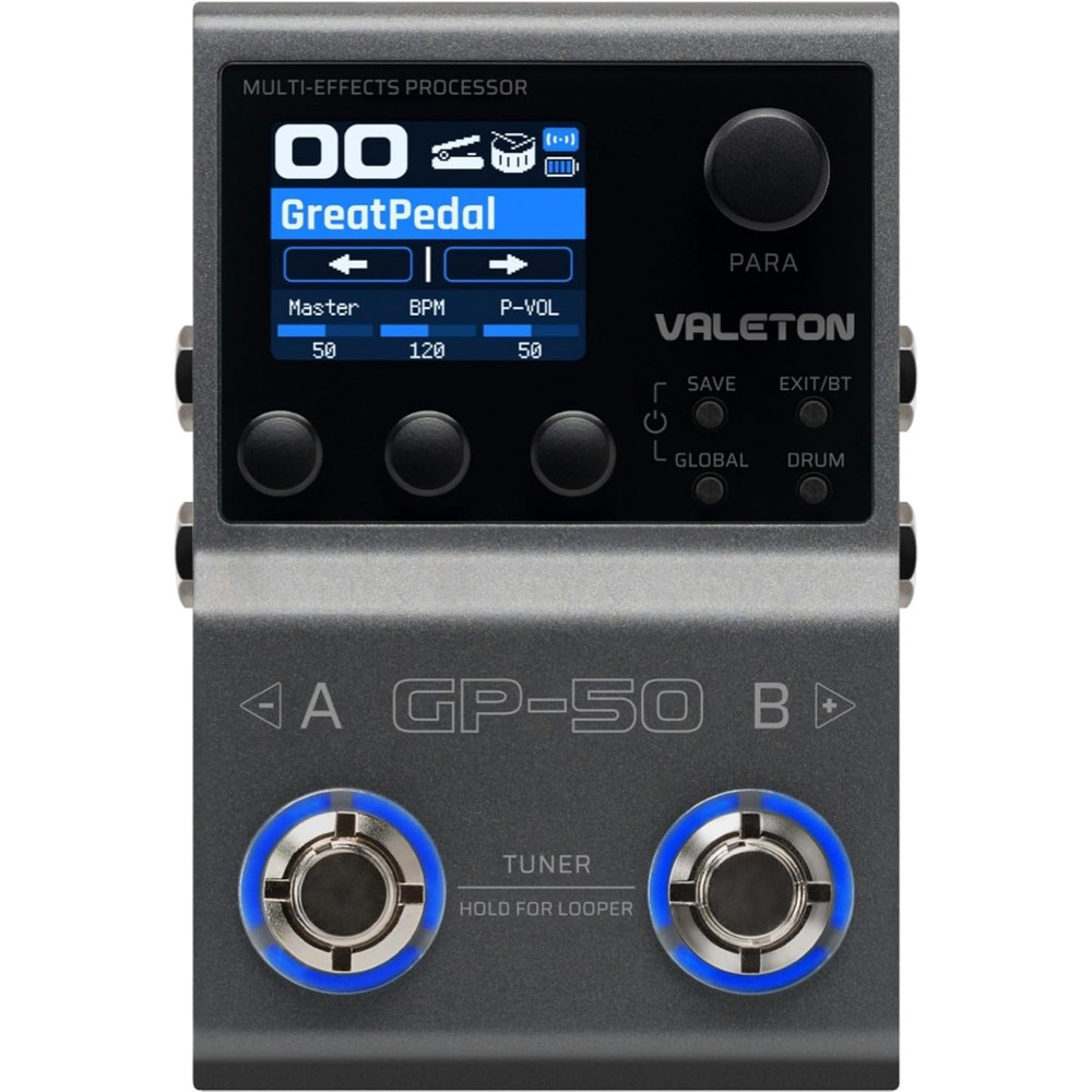 Valeton GP-50 Guitar Multi-Effects Processor / IR Loader Pedal w/ SnapTone Tech