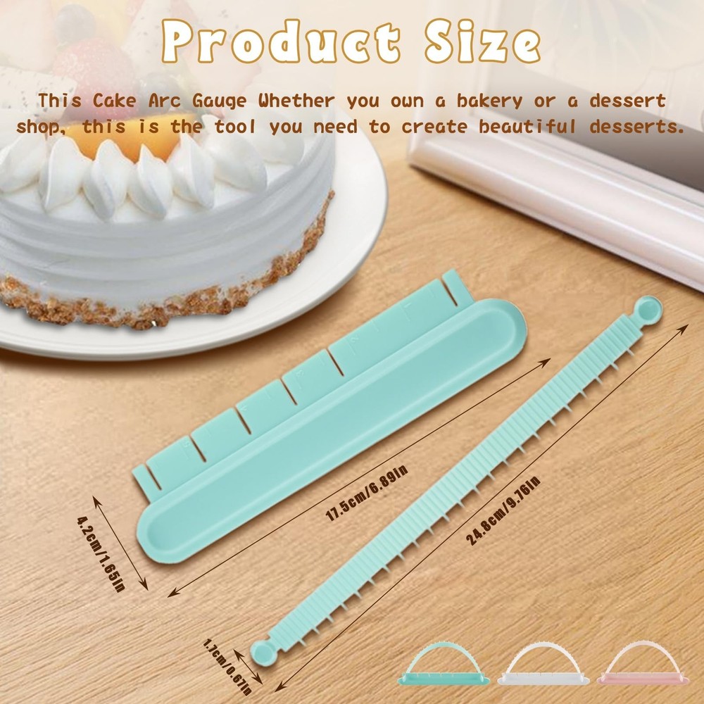 3 Pack Cake Arch Guide Tool, Cake Writing Tools, Convenient for Controlling t...