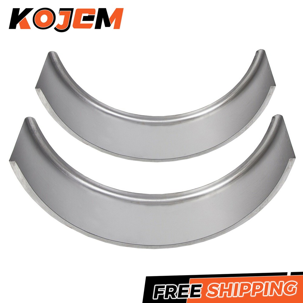 Pair of Steel Round Single Axle Trailer Fenders & Backs For 14" 15'' 16" Wheel