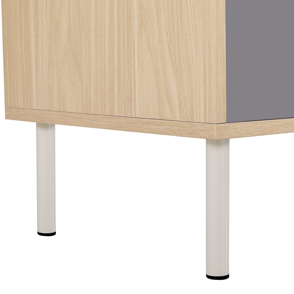 Modern Cat Tree & Side Cabinet with Litter Box & Hidden Storage