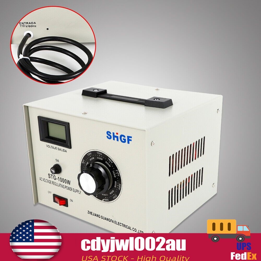 1000W 0-300V Variac Auto Transformer AC Variable Voltage Regulator Metered USA