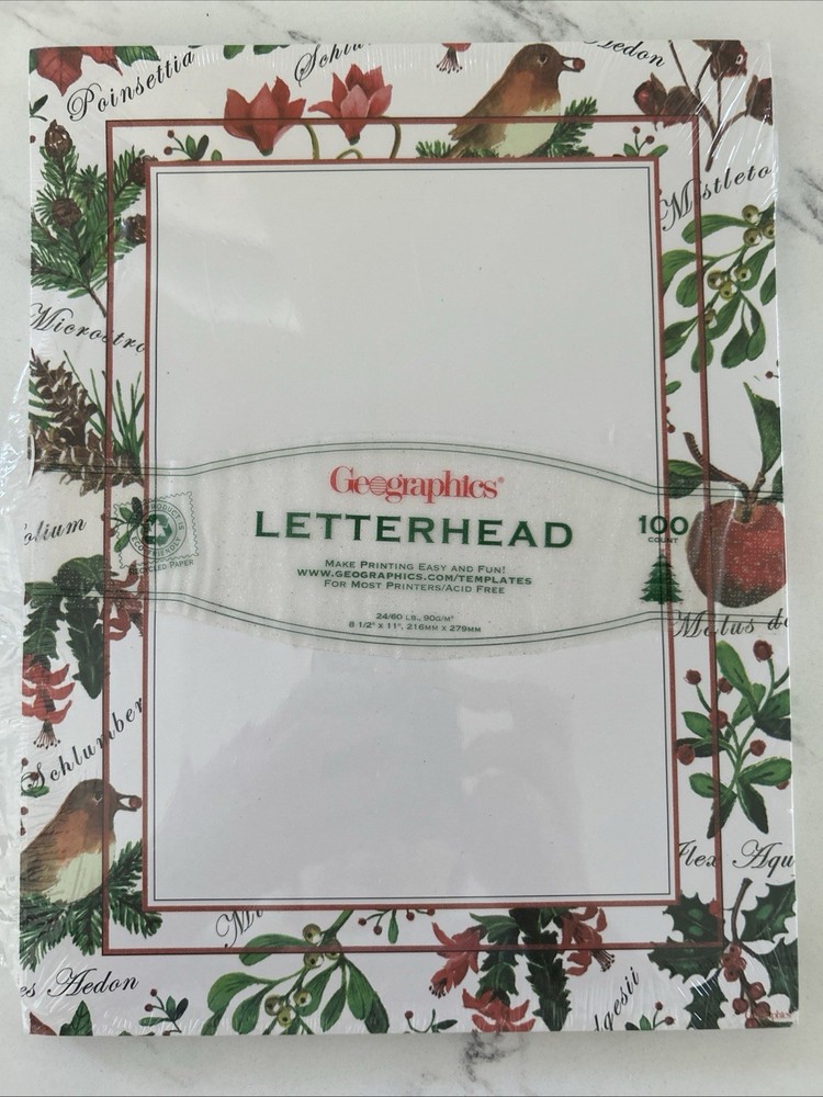 Holiday/Festive design  Computer Paper - 88 Sheets Open Package
