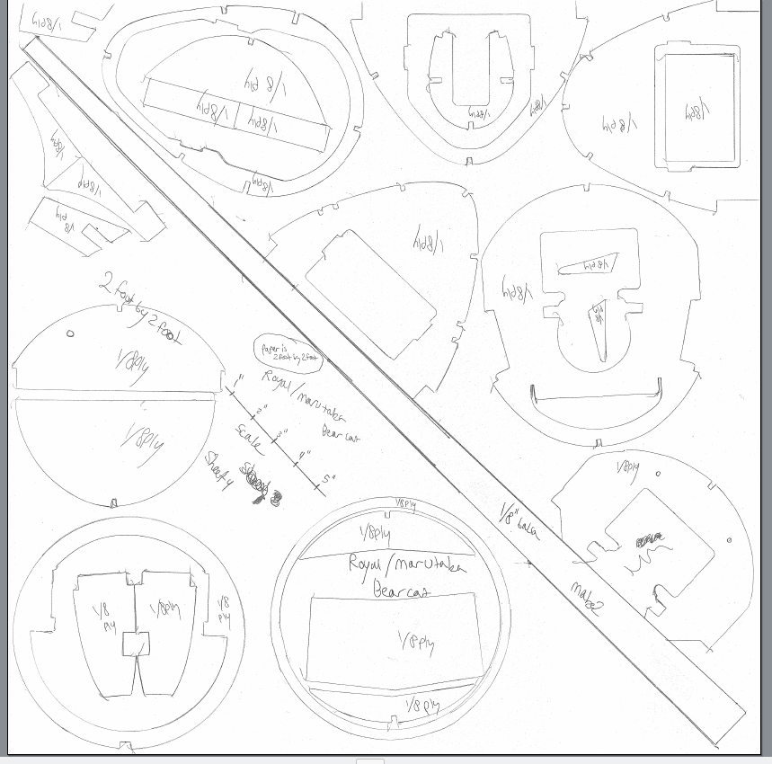 F8F Bearcat 62"wing Scale RC Model AIrplane Printed Plans