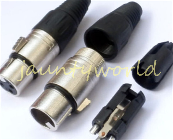 1PCS XLR Female 3-pin Plug Connector MicrophPatch