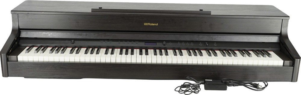 Roland HP702 Digital Upright Piano Charcoal Black HP-702 Console EBONY