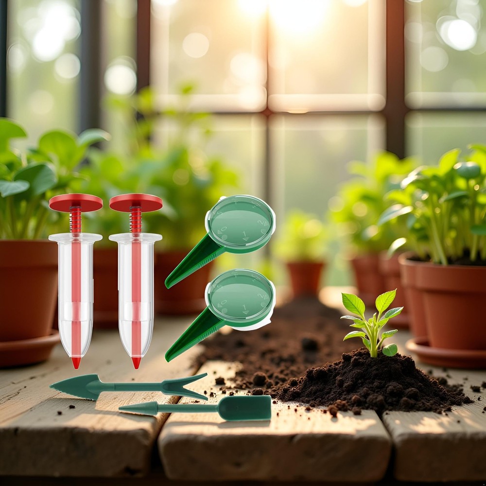 6Pcs Mini Sowing Seed Dispenser, Seed Planter Tool, Handheld Seed Planter, Mi...