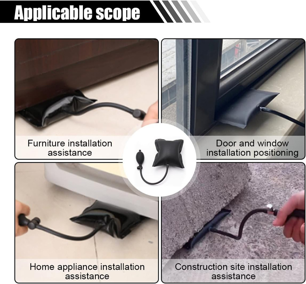 Air Wedge Pump, Professional Leveling Alignment Tool, Auto Adjustable Inflatable