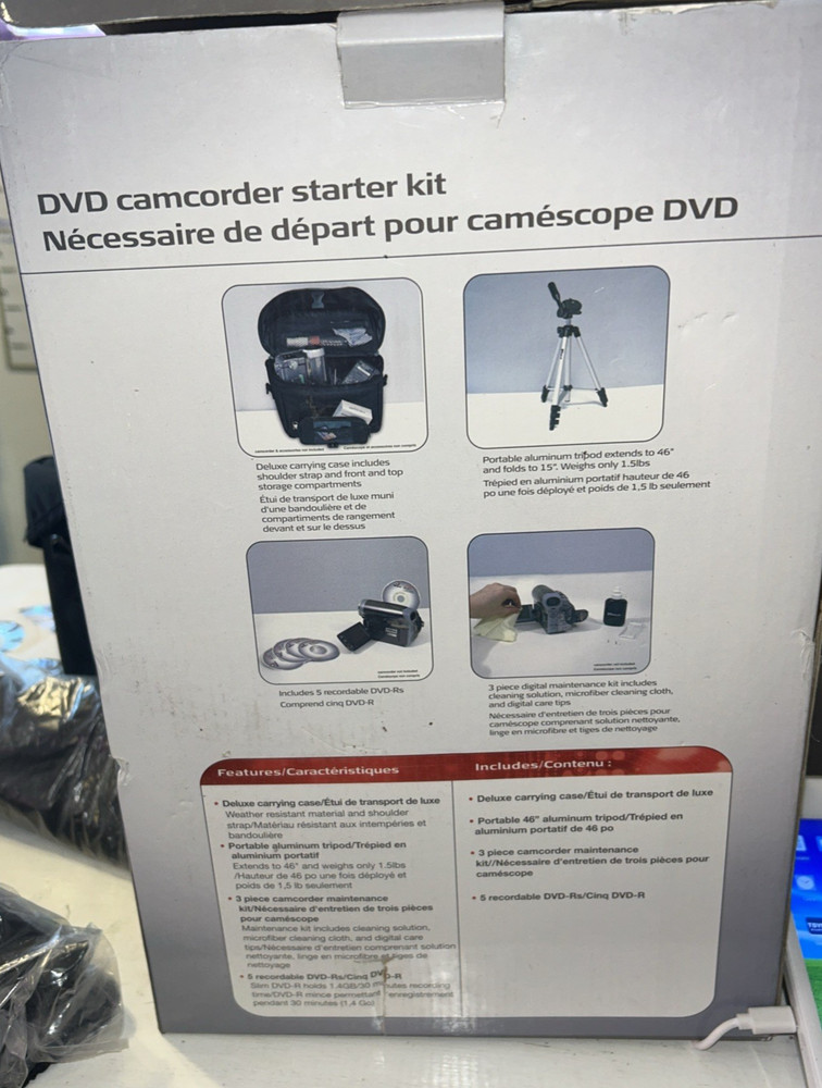 Targus DVD Camcorder Starter Kit TG-DVDK - New Open Box