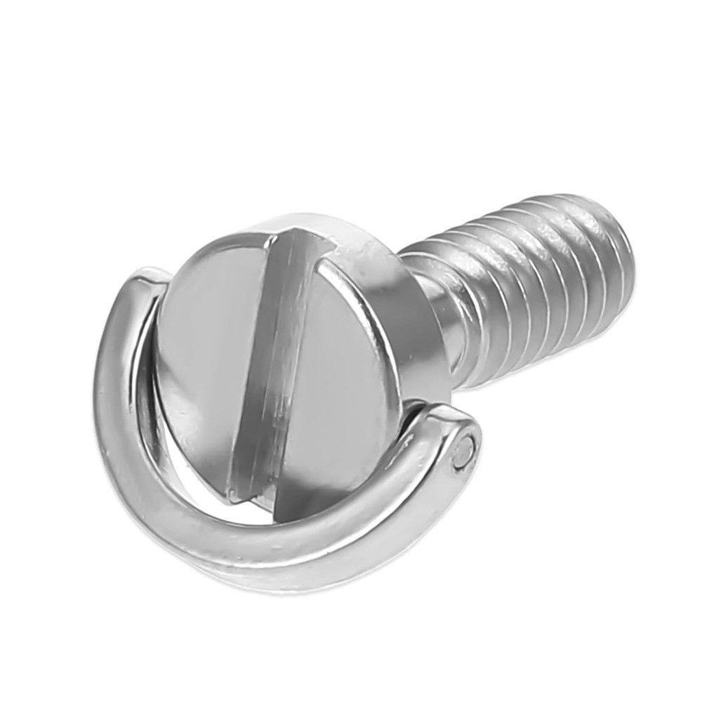 2PCS 1/4-20 Thread D-Ring Stainless Steel Camera Fixing Screws, Tripod...