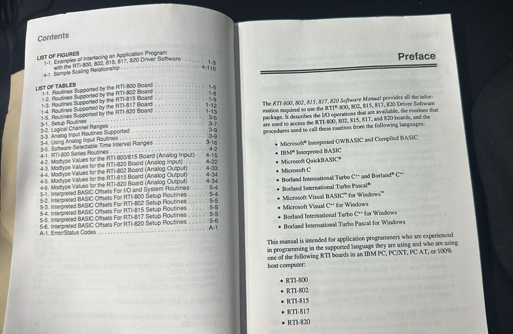 ANALOG-TO-DIGITAL MICROCOMPUTER BUS SOFTWARE MANUAL RTI-800, 802, 815, 817, 820