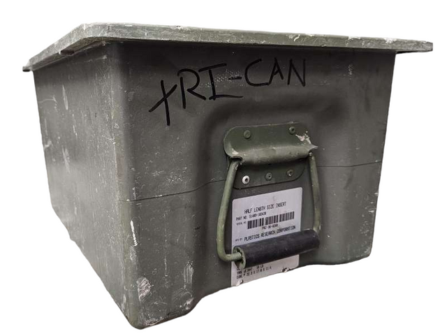 U.S. Armed Forces Half Length Plastic Insert Transport Case