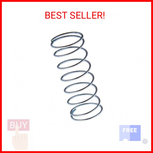 Prime-Line SP 9727 Compression Spring, Spring Steel Construction, Nickel-Plated