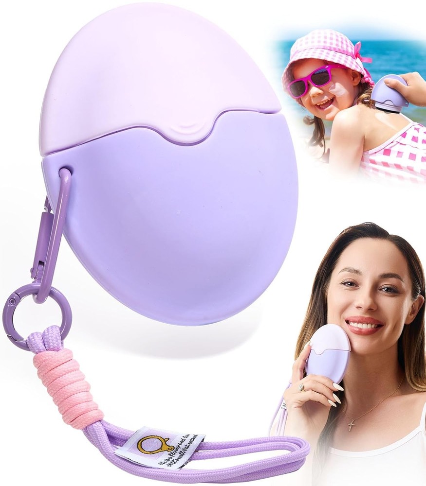Sunscreen Applicator - Portable - BPA-Free Refillable Roll on Sponge...