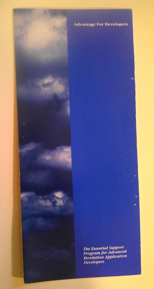 Advanced Revelation press kit. Application development environment for PCs