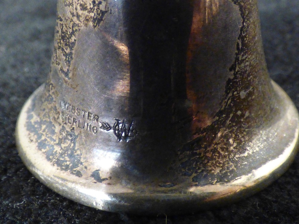 Antique Vintage Silver Webster Candle Snuffer Jointed Hinged Bendable