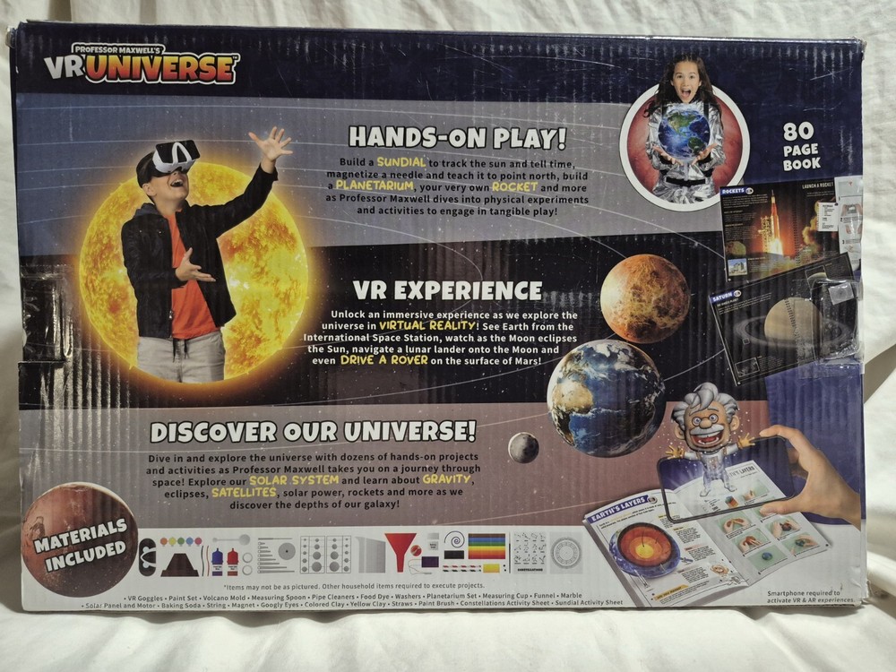 Professor Maxwell's Virtual Reality Universe Exploration Interactive Science Lab