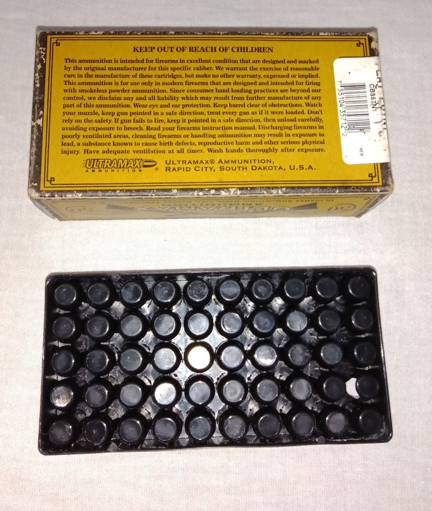 VINTAGE ULTRAMAX AMMUNITION EMPTY 357 CARTRIDGE BOX