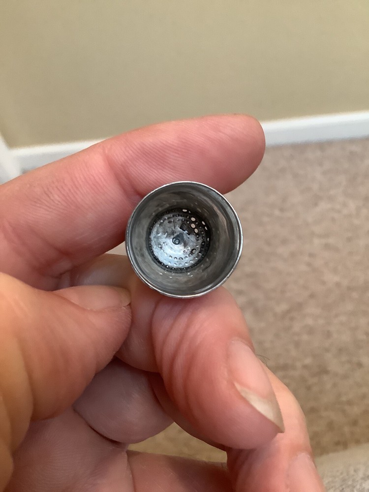 Antique Sterling Silver Thimble Monogrammed