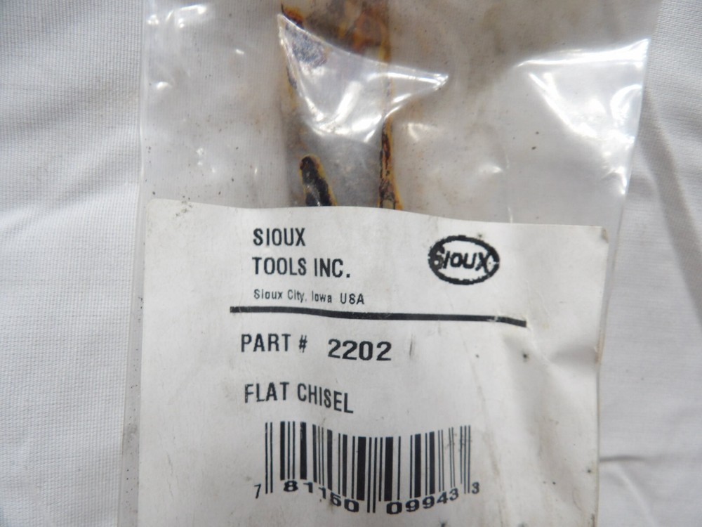 Sioux Tools Air Hammer Bit Flat Chisel #2202