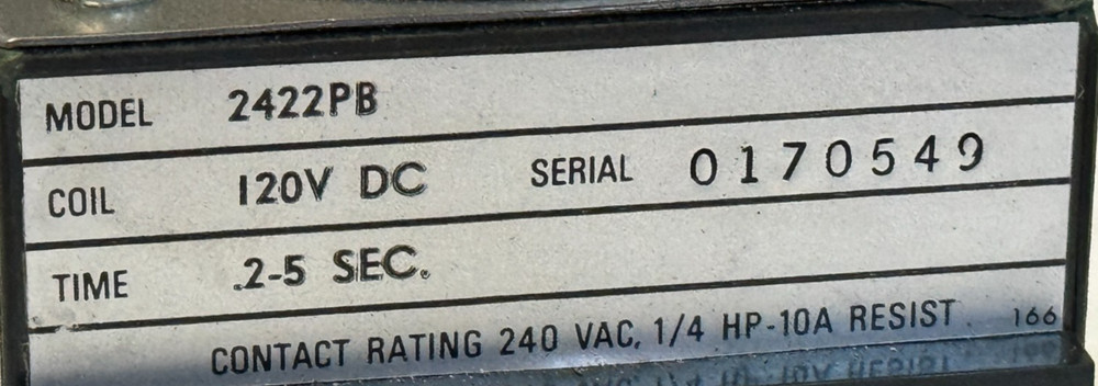 USED Agastat 2422PB Timing Relay