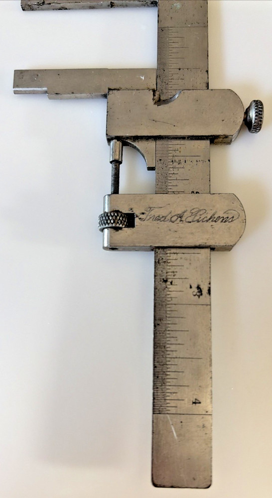 Vintage Gear Tooth Vernier Caliper 4"