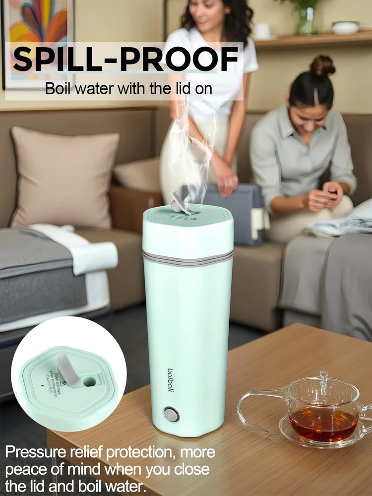 Travel Kettle Electric Small Portable Electric Kettle for Boiling Water Trave...