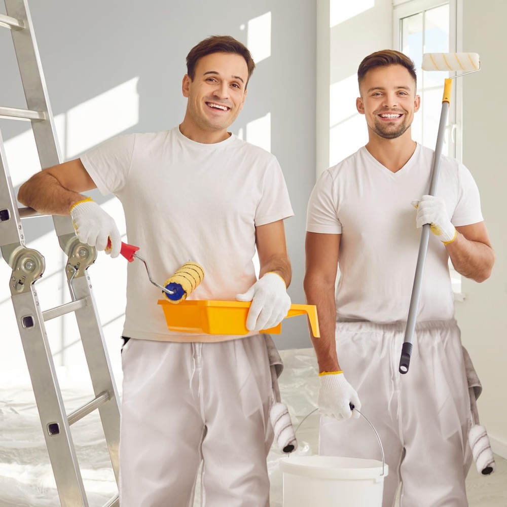 2 Pcs Pullover Painter's Pants with 6 Pockets Plus Hammer Loop Pants for All ...