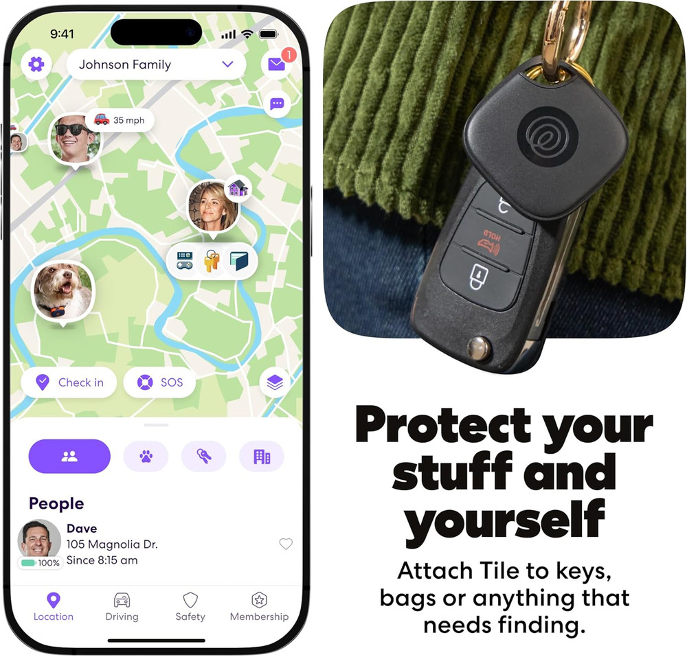 Tile Bluetooth Tracker Starter Pack for Keys and Wallets, 2-Pack