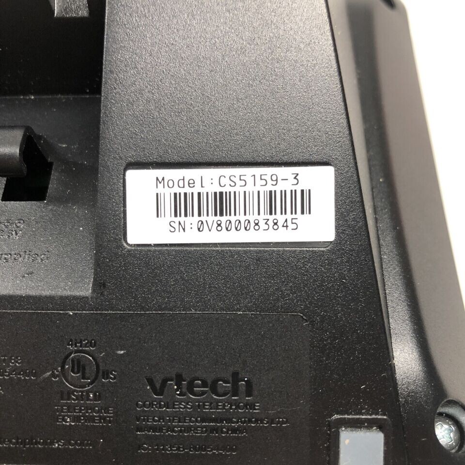 (Main Base ONLY) Vtech Handset Cordless Digital Answering System CS5159-3