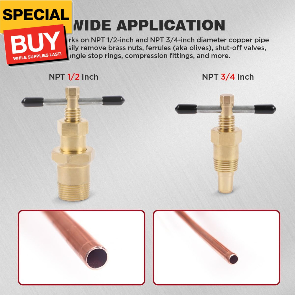 Compression Sleeve Puller Tool, Upgraded Hexagonal Head Design, Ferrule Puller P