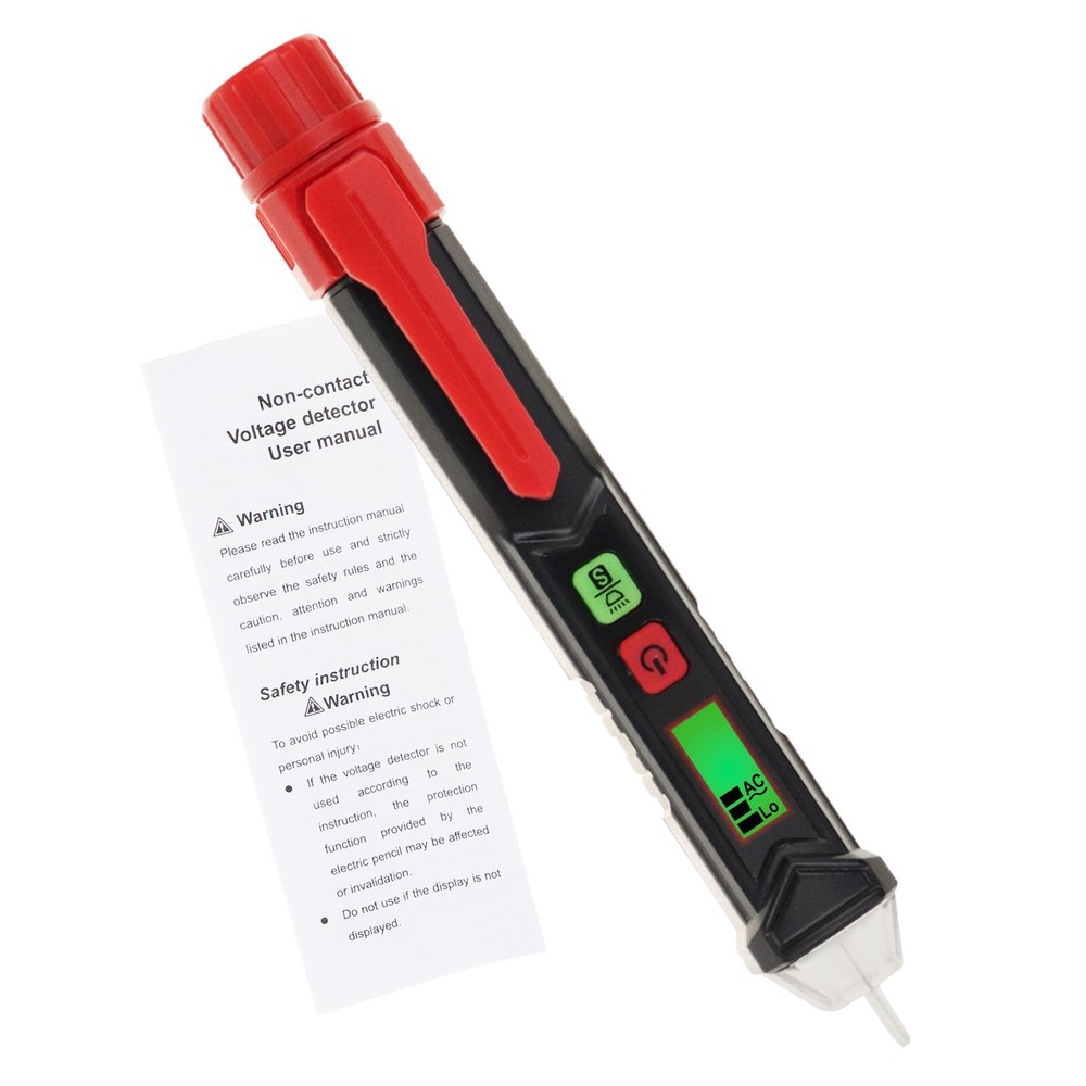 AC Voltage Detector Dual Range NCV Tester Non-contact Live & Null Wire Detection