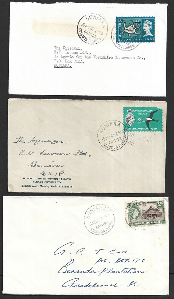 Solomon Islands 1961-69 covers (25)