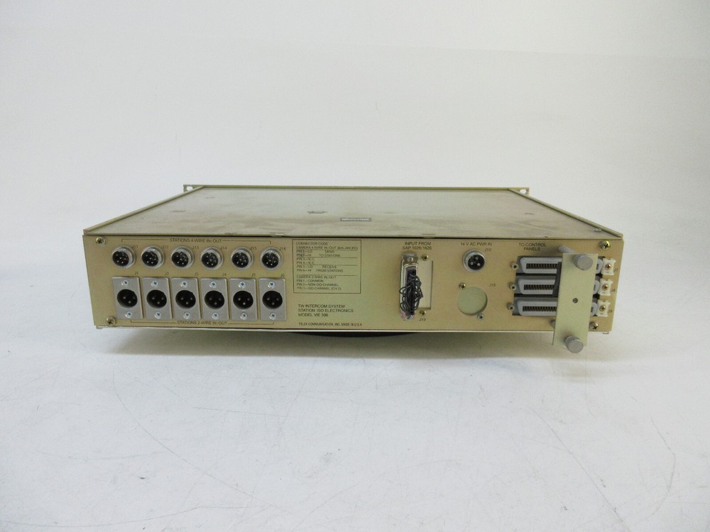 RTS Systems TW Intercom System - Station ISO Electronics - Model VIE 306