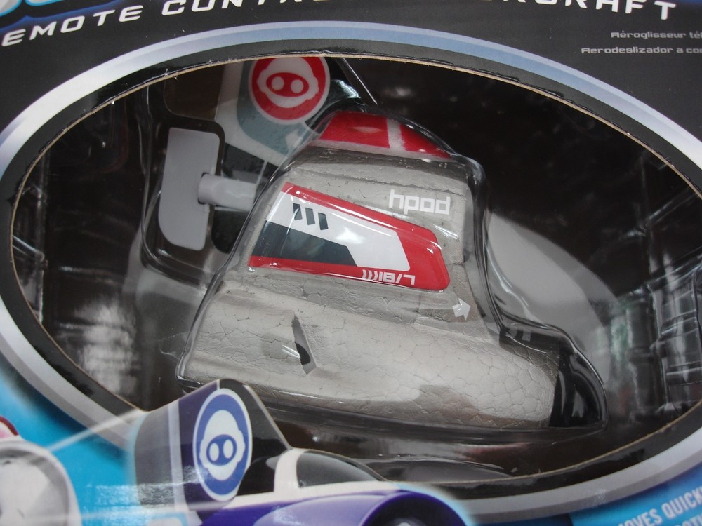 NEW WOWWEE FLYTECH HOVERPOD REMOTE CONTROL HOVERCRAFT BLUE 4162 INDOOR ONLY