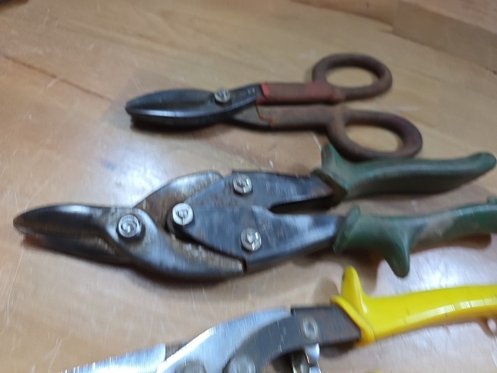 (4Pc Set - Straight, Left, & Right Cut Compound Action Tin Snips -- Ships Free