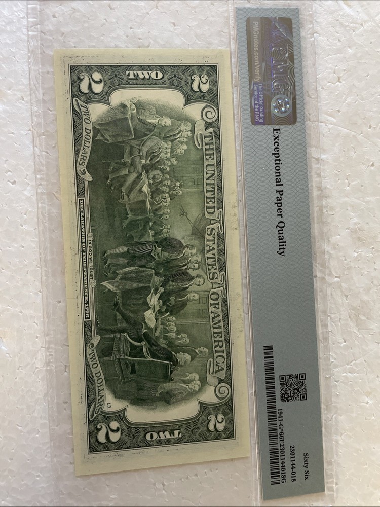 2017A Star $2 Two Dollar PCGS Graded Gem 66PPQ SOLID/FILLED STAR Error Note RARE