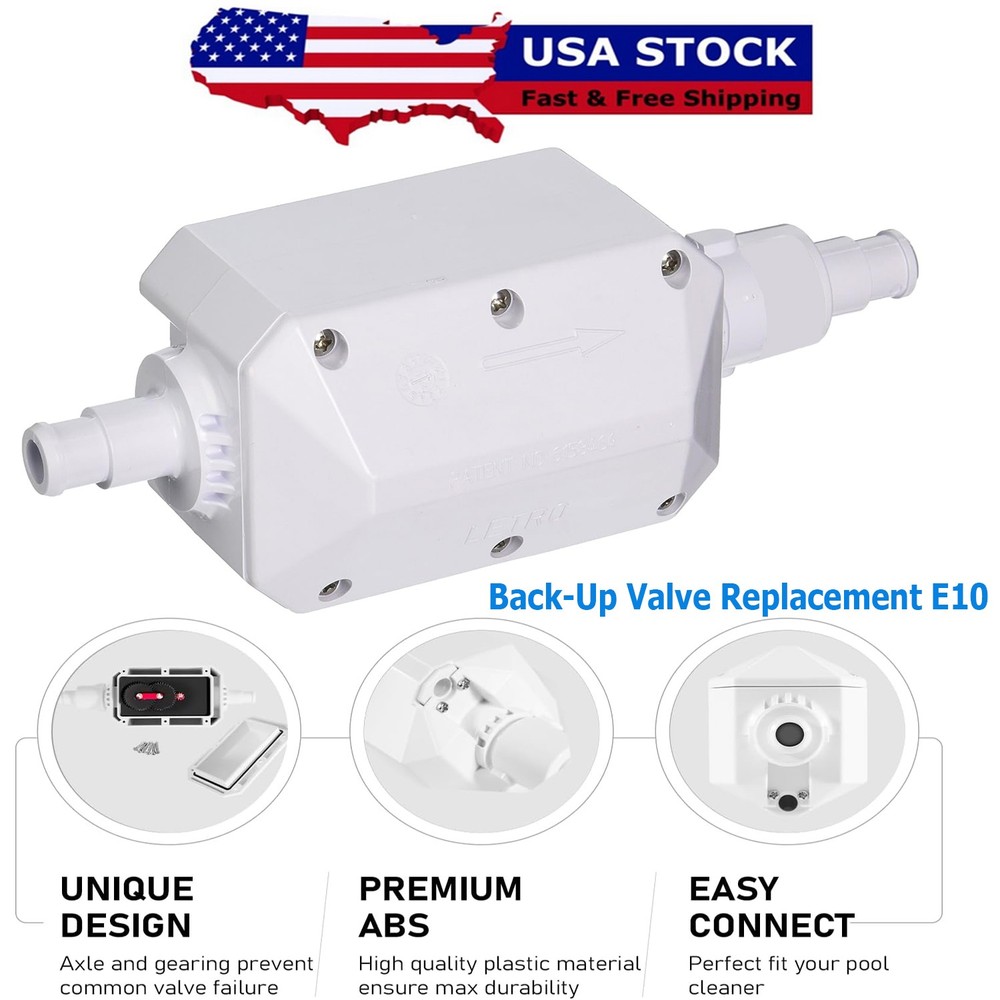for Pentair E10 White Back-Up Valve Replacement Automatic Pool Cleaner