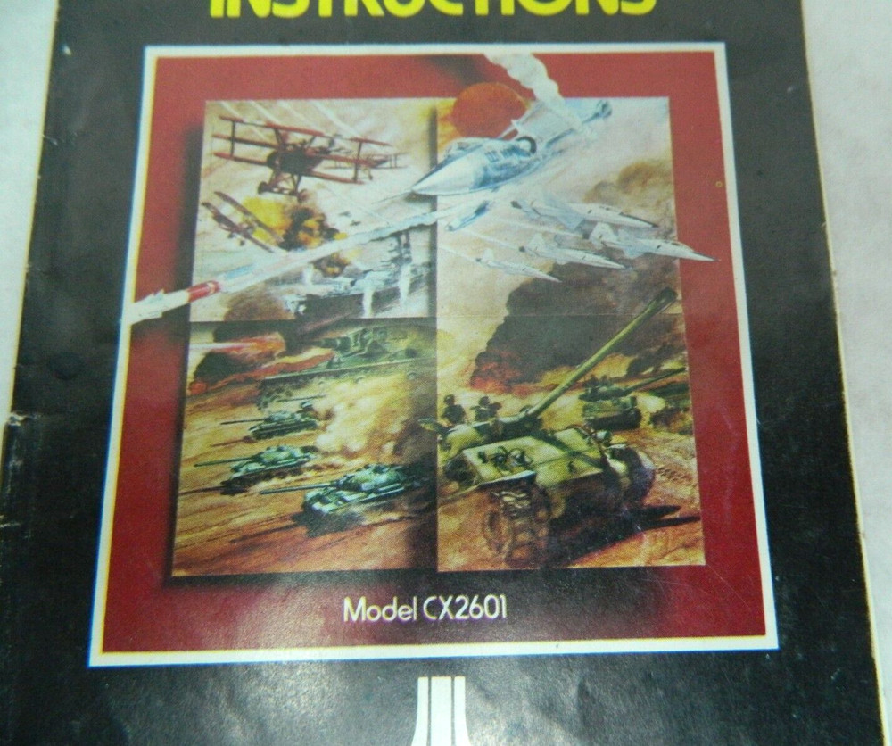 1977 Atari Combat Game Program Instructions Model CX2601. Sh1